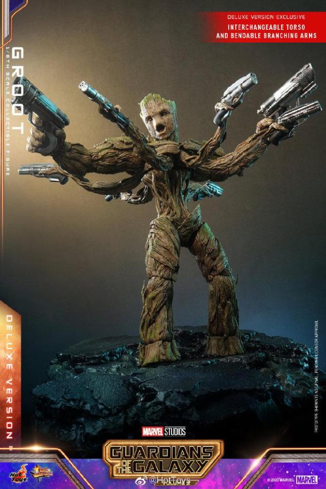 In Stock HOTTOYS 1/6 MMS706 MMS707 Guardians of the Galaxy 3 III Groot 1/6 Action Figure