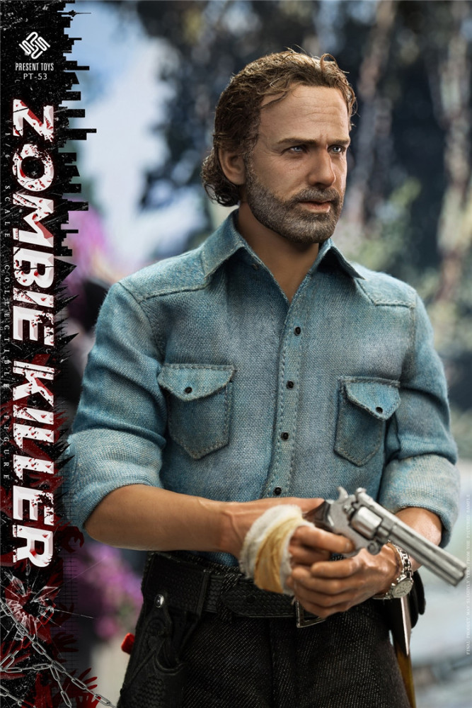 In Stock PRESENT TOYS PT-sp53 Rick Grimes 1/6th Collectible Action Figures Models Statues