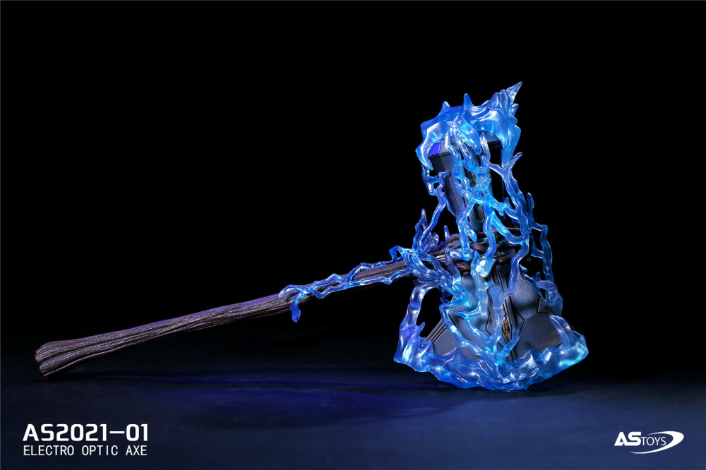 In Stock 1/6 ASTOYS AS2021-01 Thor Battleax Weapon Toy Axe Luminous Version Model Toy
