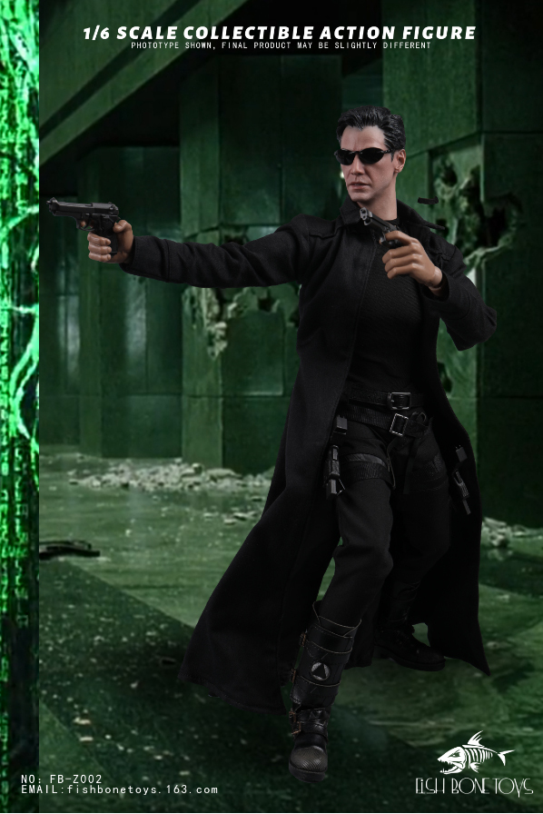 In Stock FISH BONETOYS FB-Z002 1/6 The Matrix Niokeanu Reeves 12''Action Figure Model Doll Toys
