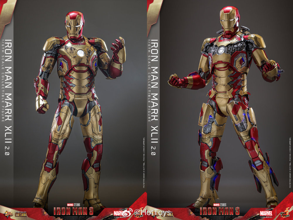 FIRST BATCH - HOT TOYS 1/6 MMS759D66B MMS758D65B IRON MAN MK 42 DELUXE SPECIAL EDITION