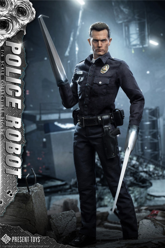 In Stock PRESENT TOYS PT-sp62 1/6 The Police Robot 12" Action Figure