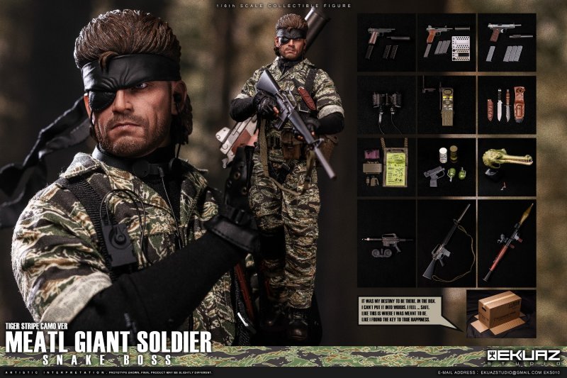 Pre-order EKUAZ STUDIO  EKS010/011 1/6 Metal Gear Solid Snake Action Figure