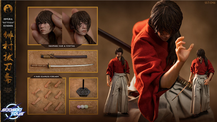 INSTOCK Soosootoys SST046 1/6 Japanese Samurai Satoh Takeru Action
