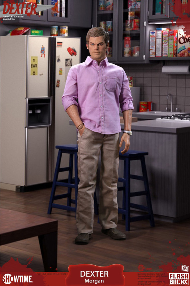 In Stock FLASHBACK 1/6 Bloodthirsty Forensic Dexter 12"Action Figure Toy