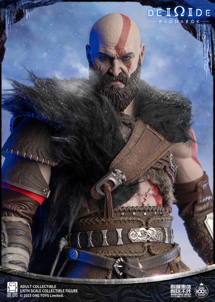 In Stock Onetoys OT019 1/6 Male God of War Kratos Double Head 12''Action Figure Doll