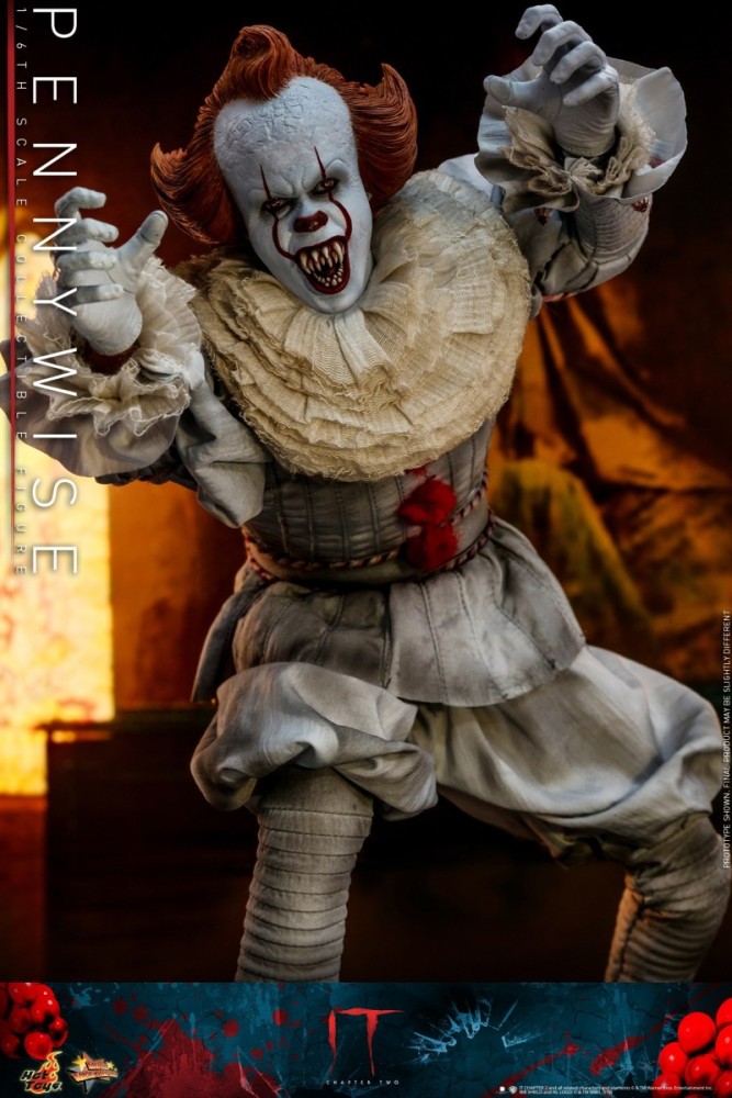 In Stock Hot Toys It Chapter Two Pennywise MMS555 1/6 Action Figure Model