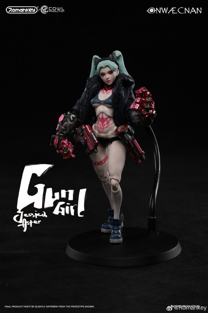 In Stock Romankey X COWL 1/12 Gun Girl Collectible Female Action Figure Model