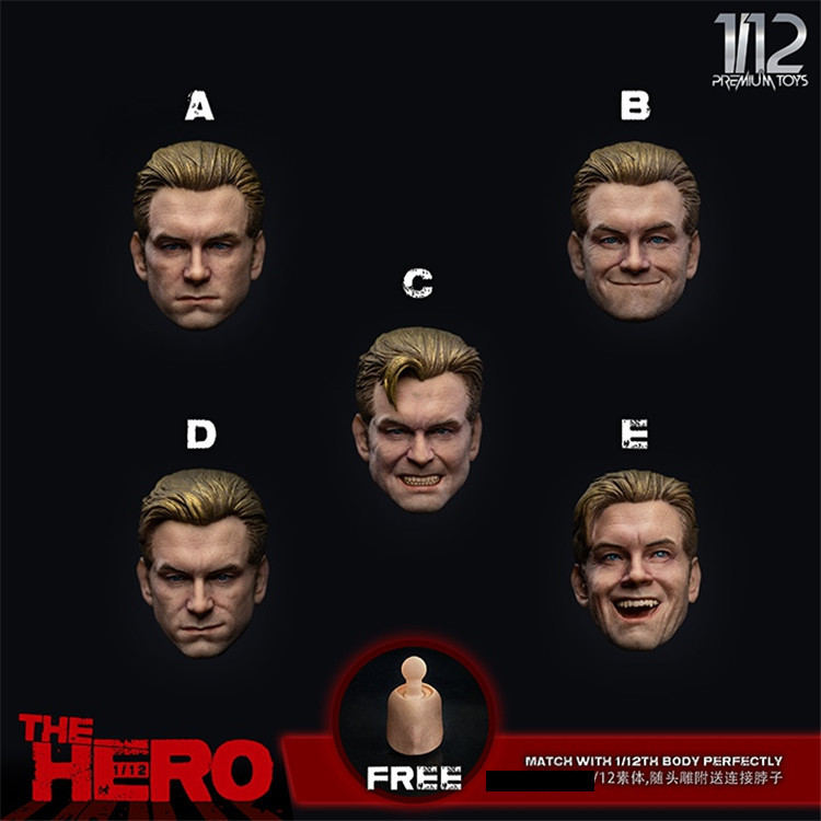 premium toys 1/12 The Hero European and American expression head eagle PM9018ABCDE