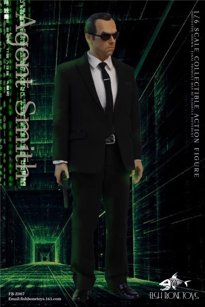 In Stock Fish Bonetoys FB-Z007 Hacker Task Agent Smith 1/6 Action Figure Toy