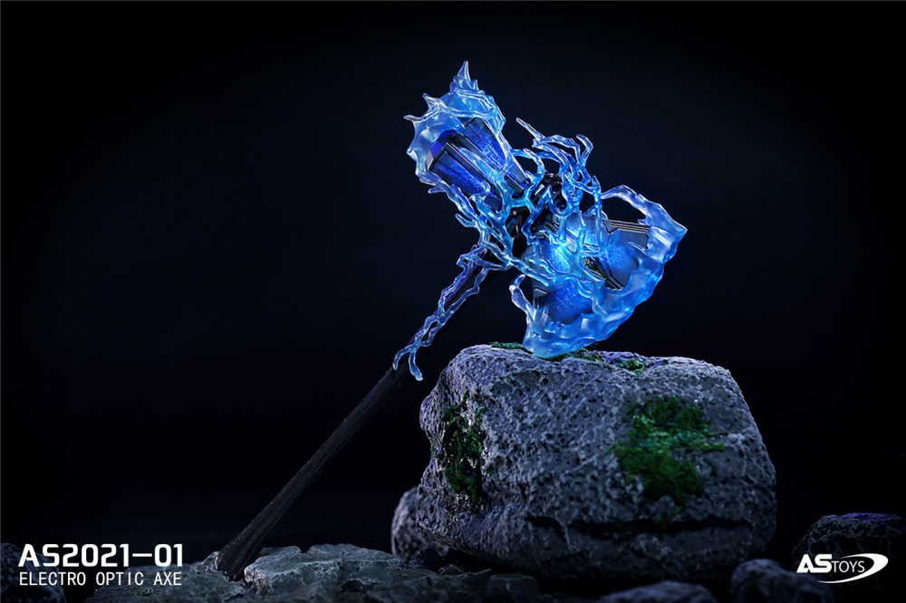 In Stock 1/6 ASTOYS AS2021-01 Thor Battleax Weapon Toy Axe Luminous Version Model Toy