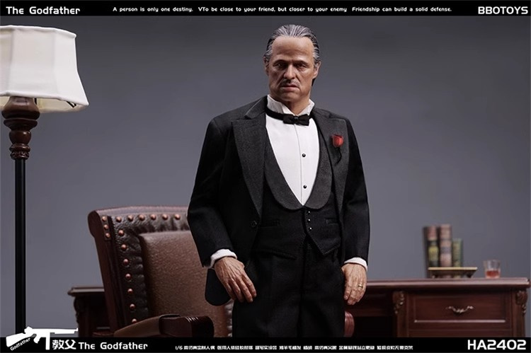 In Stock  1/6 BBOTOYS HA2402 Moive Action Figure Godfather Model Collection Full Set（Face silicone）
