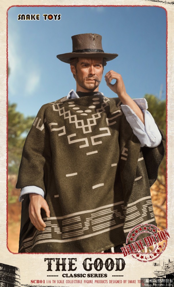 New SNAKE TOYS SCB01 1/6 The Good Cowboy Blondie Clint 12" Figure in stock