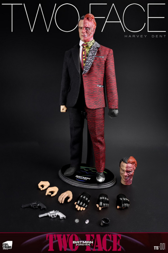 In Stock ToyzTruboStudio TTS-001 Batman Forever Two Face 1/6 Figure Double Heads