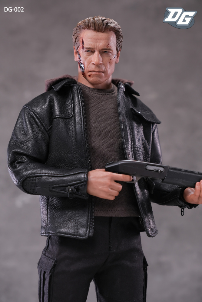 In Stock  DeGaotoys DG-002 1/6 Old Arnaud T800 leather suit sling set