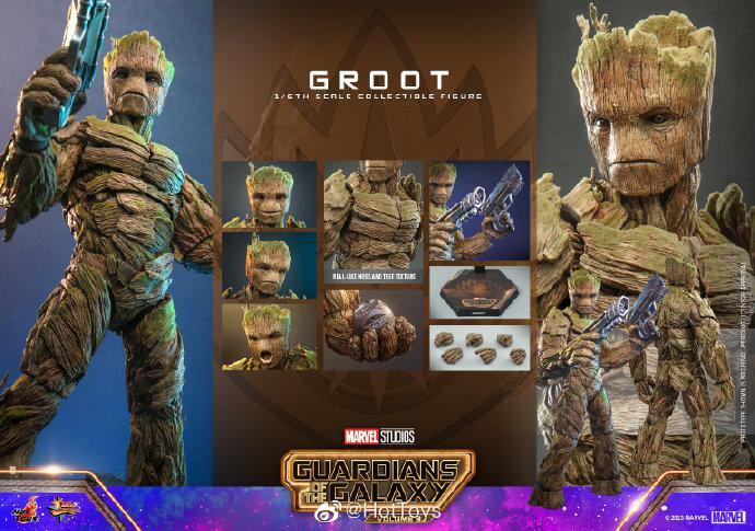 In Stock HOTTOYS 1/6 MMS706 MMS707 Guardians of the Galaxy 3 III Groot 1/6 Action Figure