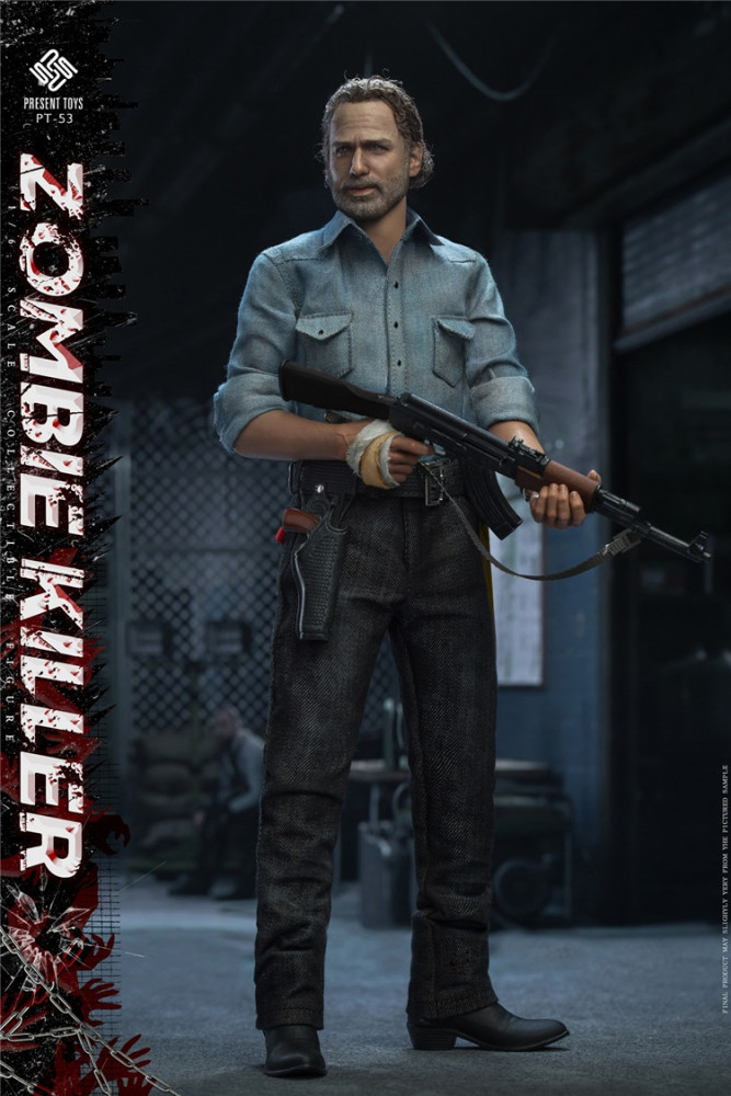 In Stock PRESENT TOYS PT-sp53 Rick Grimes 1/6th Collectible Action Figures Models Statues