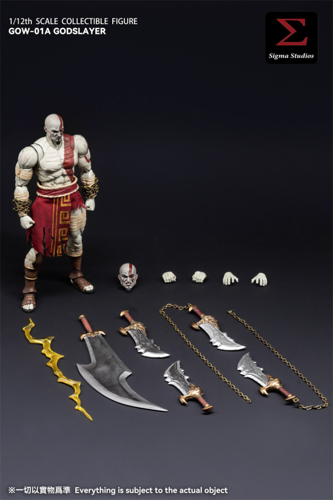 [Pre-order] SIGMA STUDIOS GOW-01A 1/12 The God Kratos Ghost of War Action Figure Toy