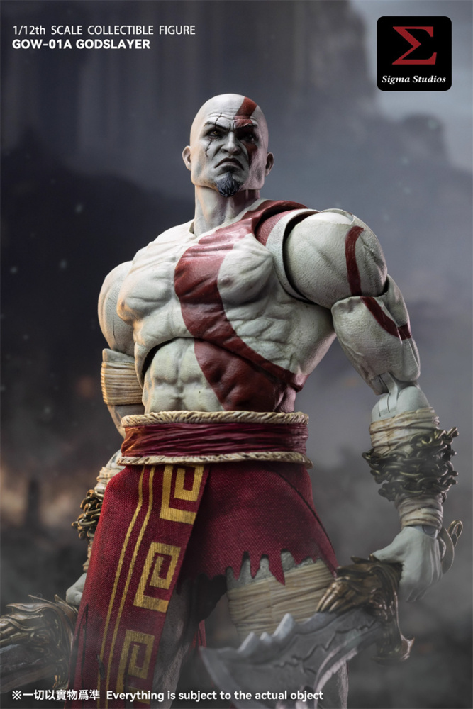 [Pre-order] SIGMA STUDIOS GOW-01A 1/12 The God Kratos Ghost of War Action Figure Toy