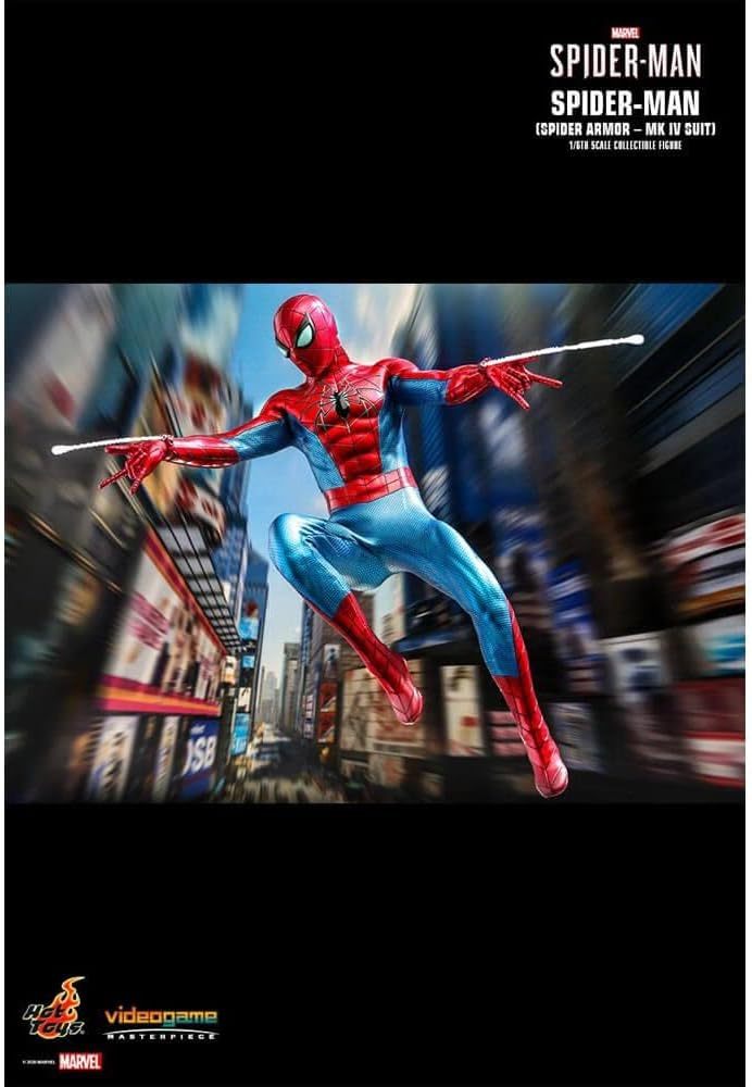 Hot Toys Marvel Spider-Man Game Spider-Man (Spider Armor - MK IV Suit) 1/6 Scale 12" Action Figure