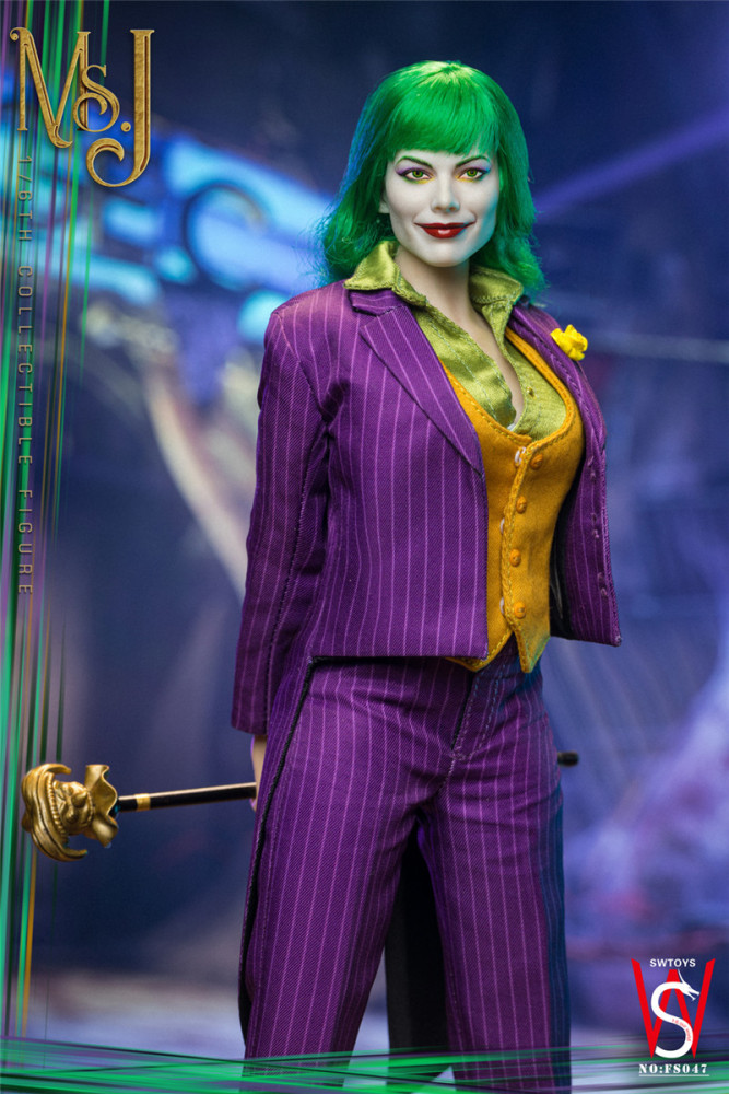 IN STOCK New SWTOYS FS047 1/6 Joker Clown Harley Quinn 12" Action Figure