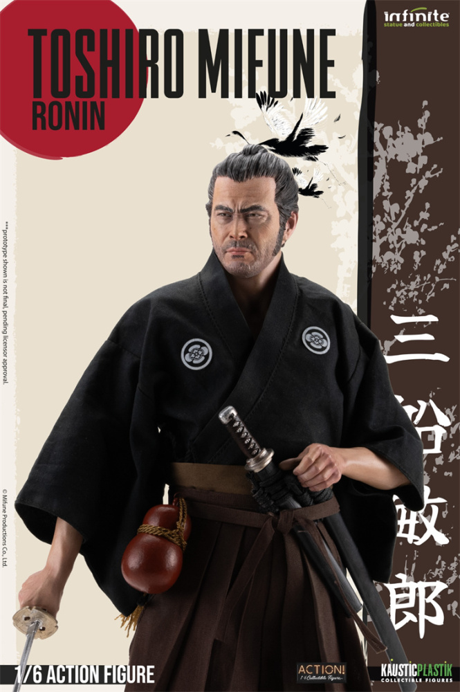 In Stock  Infinite Statue X Kaustic Plastik Toshiro Mifune Samurai/Ronin/Double Pack 1/6  Action Figure