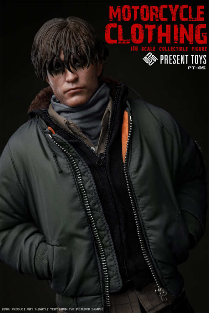 In Stock PRESENT TOYS 1/6 PT-SP85  MOTORCYCLE CLOTHING SET WITH BODY