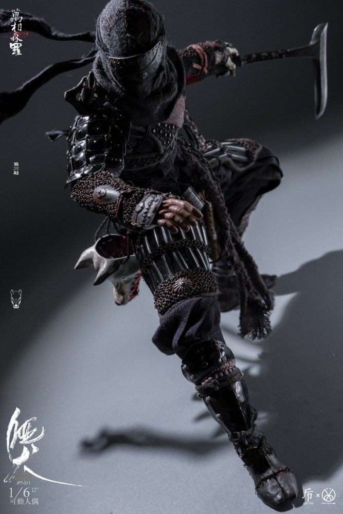 In Stock JPT design X POP COSTUME 1/6 Scale Ninja Action Figure Model