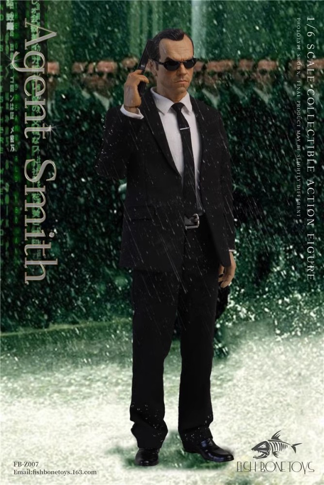 In Stock Fish Bonetoys FB-Z007 Hacker Task Agent Smith 1/6 Action Figure Toy