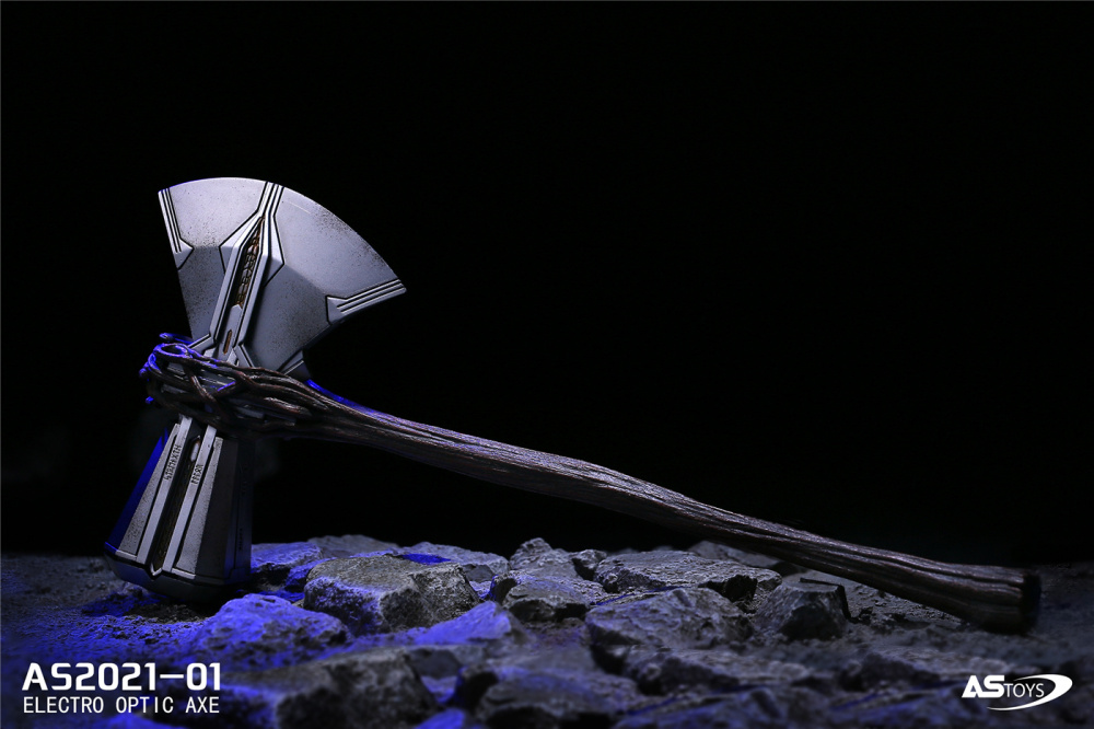 In Stock 1/6 ASTOYS AS2021-01 Thor Battleax Weapon Toy Axe Luminous Version Model Toy