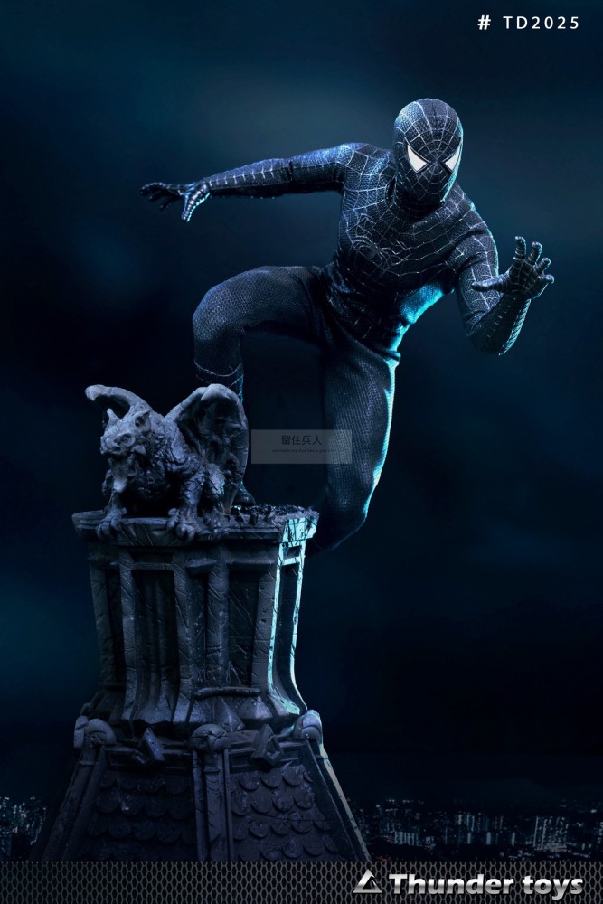 In Stock Thunder Toys TD2025A 1/6 Variant Black SpiderMan 12" Action Figure Male