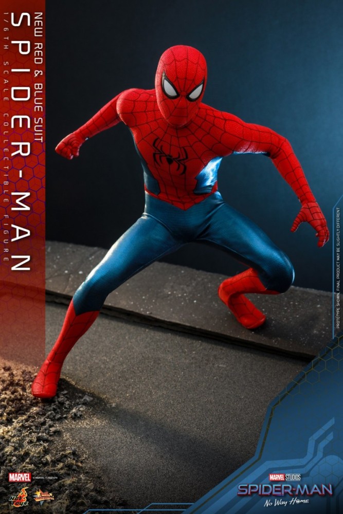 In Stock HOTTOYS 1/6 MMS679 SPIDER-MAN (NEW RED AND BLUE SUIT)