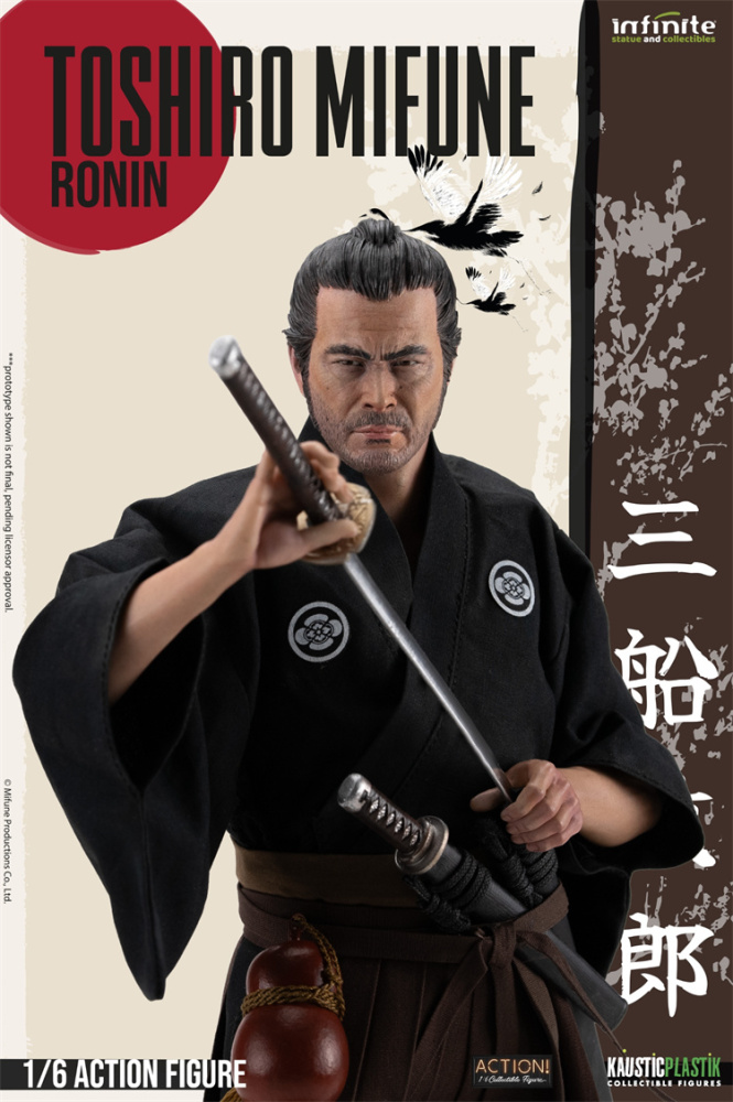 In Stock  Infinite Statue X Kaustic Plastik Toshiro Mifune Samurai/Ronin/Double Pack 1/6  Action Figure