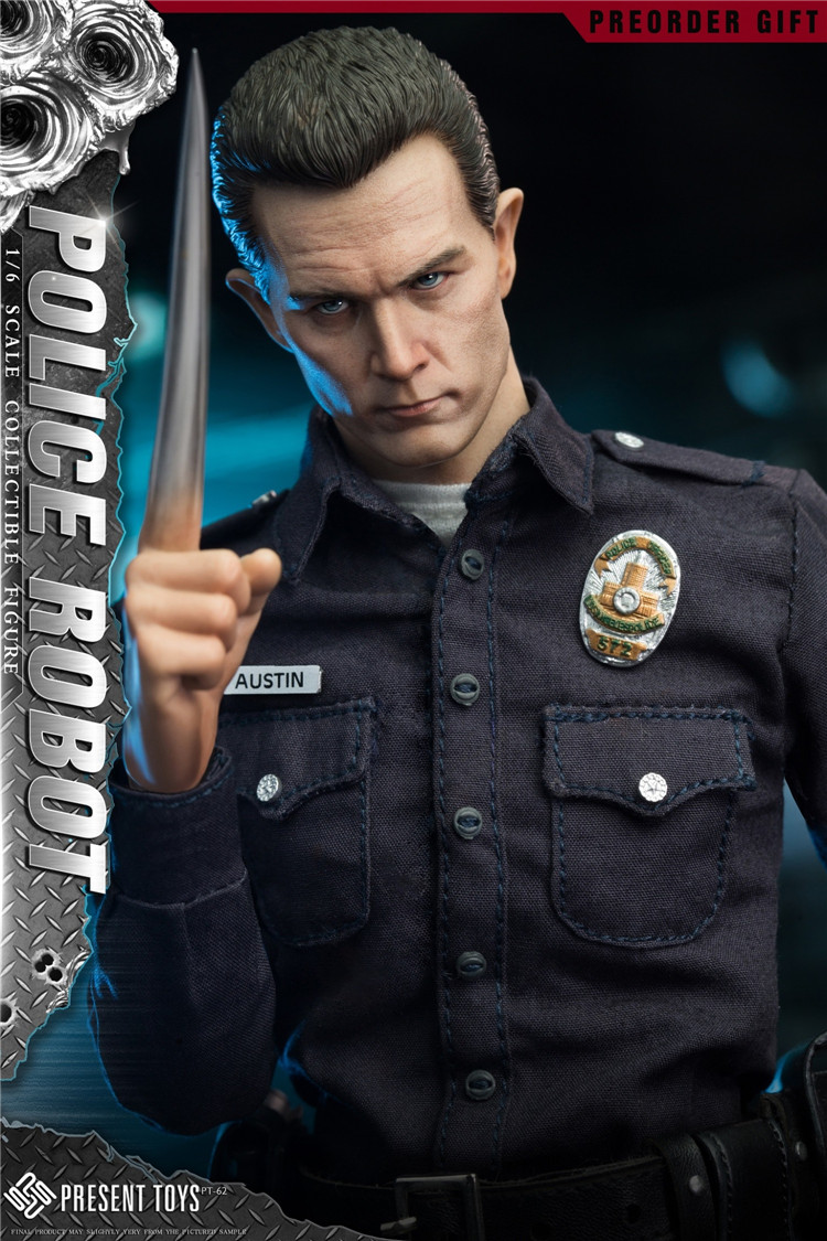 In Stock PRESENT TOYS PT-sp62 1/6 The Police Robot 12