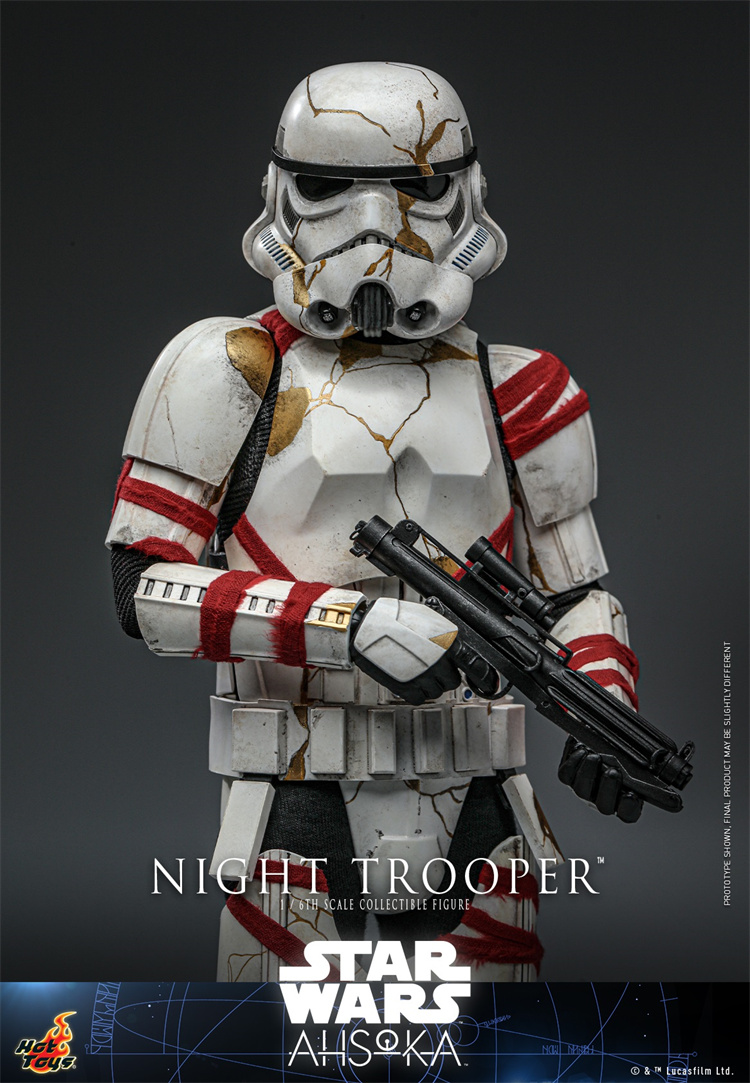 In Stock New Hot Toys TMS121 Star Wars Ahsoka Night Trooper 1/6