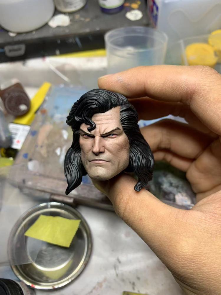 Black Superman Clean 1/6th Headsculpt