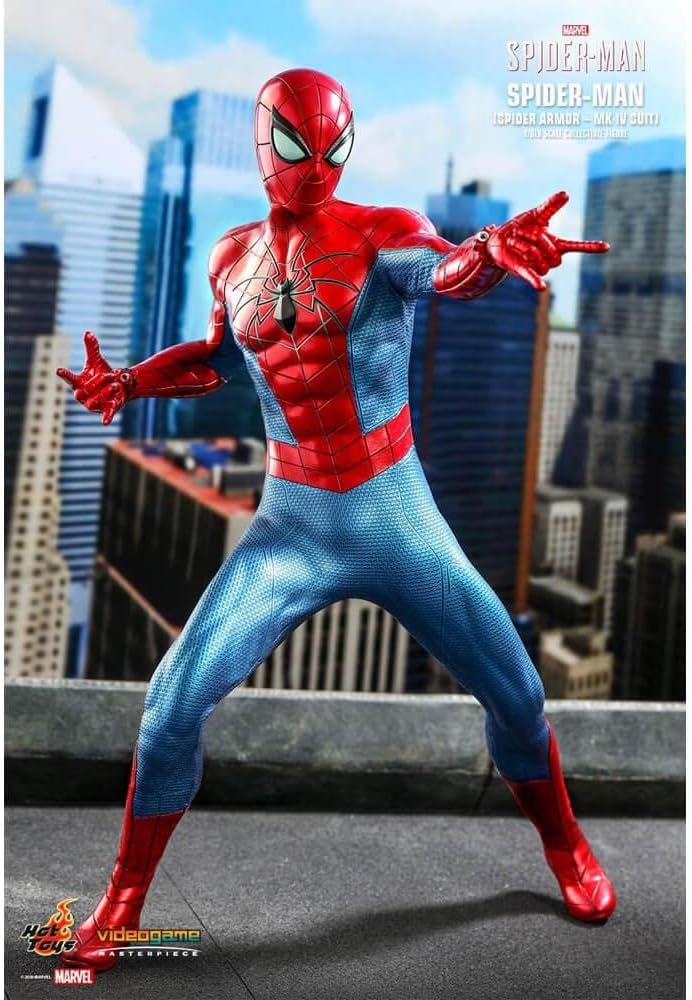 Hot Toys Marvel Spider-Man Game Spider-Man (Spider Armor - MK IV Suit) 1/6 Scale 12" Action Figure