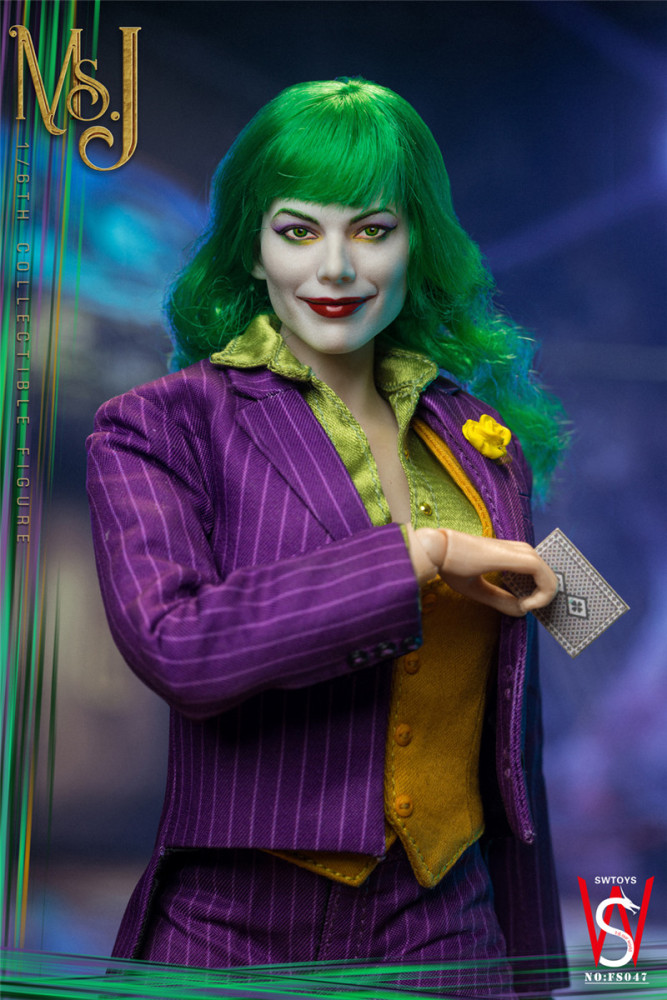 IN STOCK New SWTOYS FS047 1/6 Joker Clown Harley Quinn 12" Action Figure