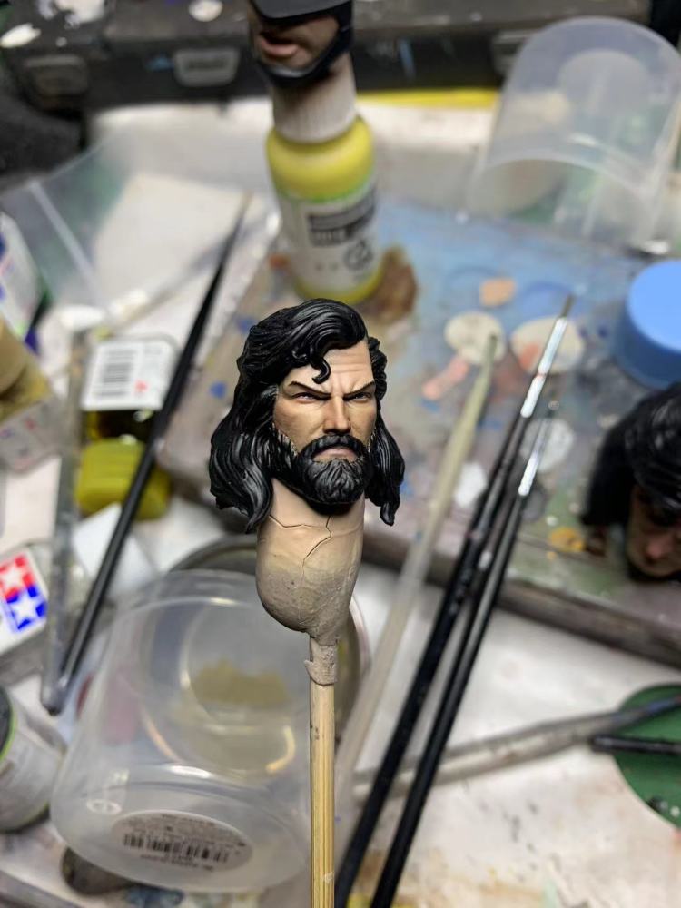 Black Superman Bearded 1/12th Headsculpt