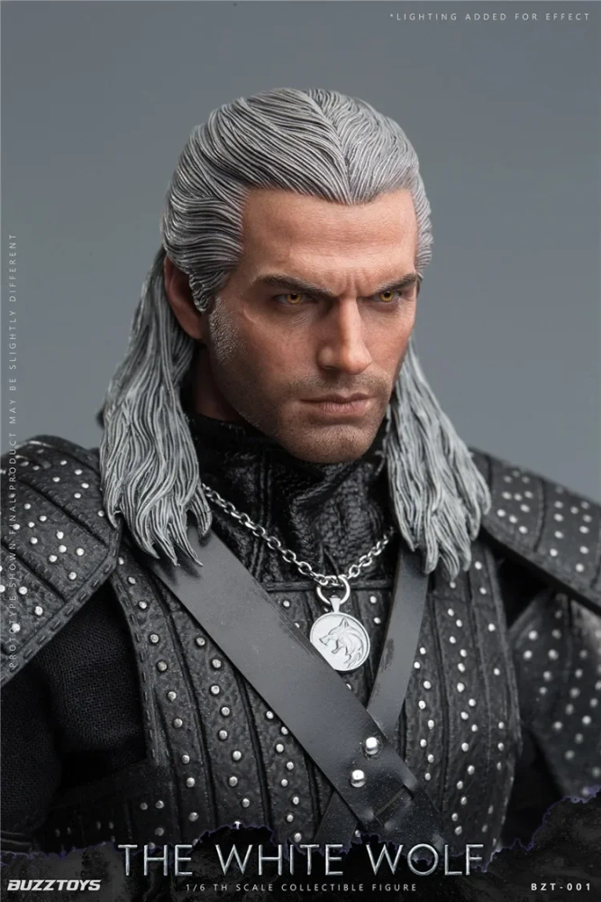 In Stock BUZZTOYS BUZ001 1/6 The White Wolf The Witcher Geralt Henry Cavill Action Figures Gift Collection Hobby