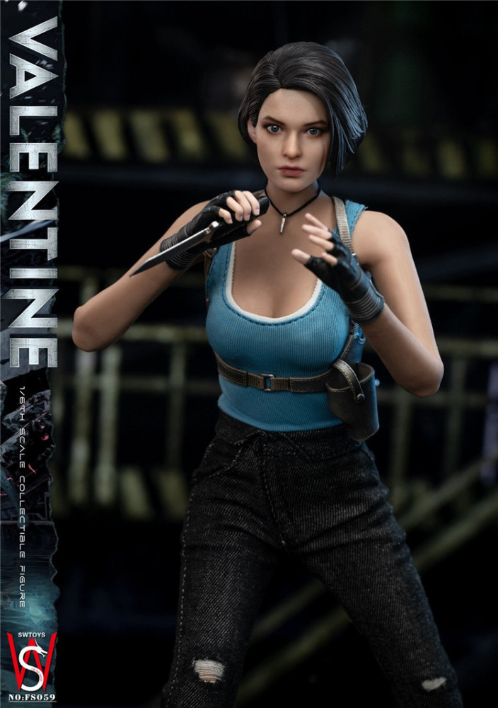In Stock SWTOYS FS059 1/6 Zombie Killer Valentine Female Action Figure Model