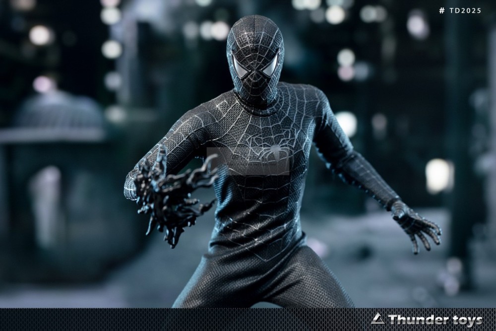 In Stock Thunder Toys TD2025A 1/6 Variant Black SpiderMan 12" Action Figure Male