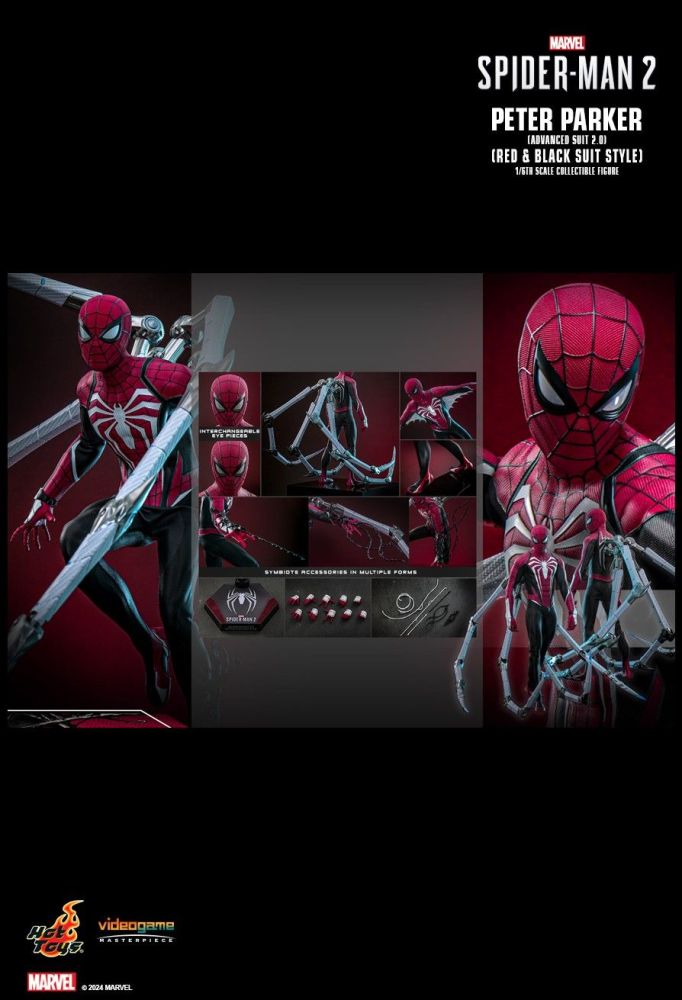In Stock Hot Toys VGM66 spiderman 2 Spider-Man Peter Parker Advanced Suit 2.0 1/6 Figure