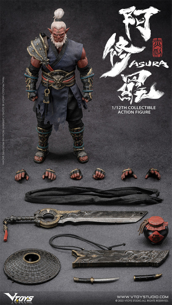 In Stock  VTOYS VSD006 1/12 Asura Red Demon 6" Action Figure Model Toys