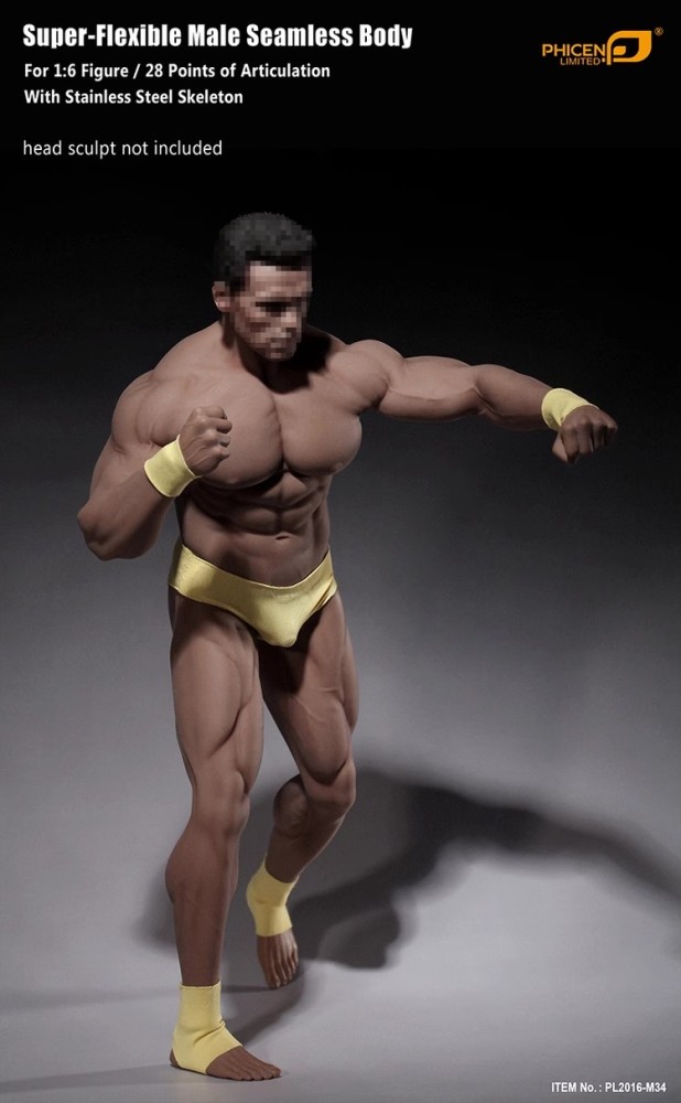 In Stock 1/6 PHICEN TBLeague Steel Skeleton MALE SEAMLESS Body  M34 Figure