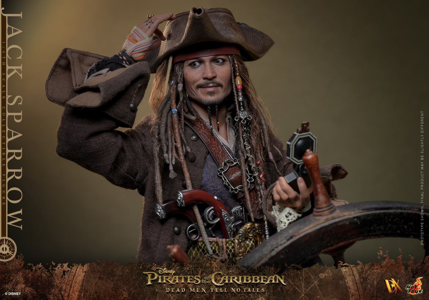 ホットトイズ 1/6 ジャック・スパロウ 2.0 植毛版 DX39AE ホットトイズ 1/6 ジャック・スパロウ 2.0 植毛版 DX39AE