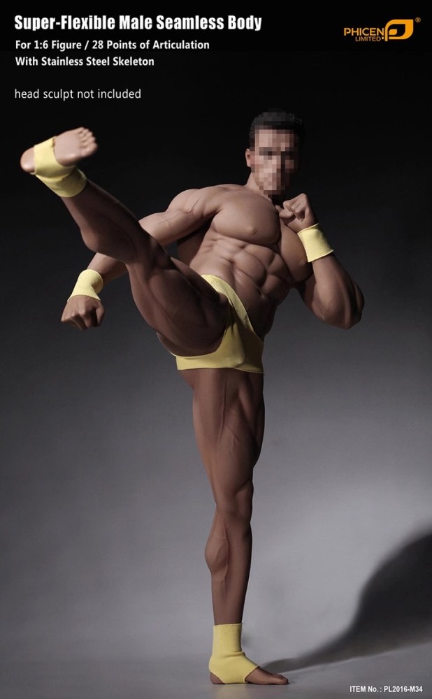 In Stock 1/6 PHICEN TBLeague Steel Skeleton MALE SEAMLESS Body  M34 Figure