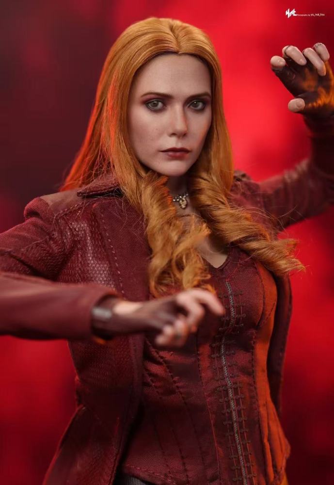In Stock hottoys HT 1/6 DX36AE Red Witch Wanda Avengers 4 Hair Transplant Version