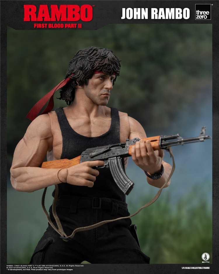 In Stock Threezero 1/6 First blood 2 John Lambeau 3Z03280W0