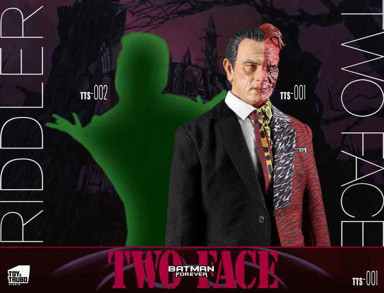In Stock ToyzTruboStudio TTS-001 Batman Forever Two Face 1/6 Figure Double Heads